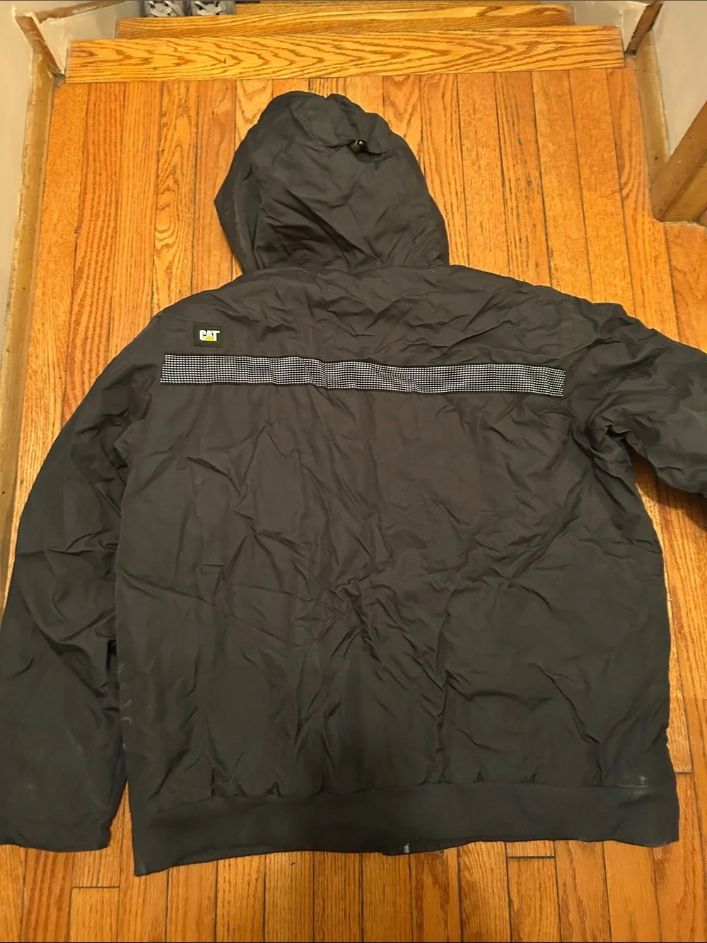 Caterpillar Men's Hooded Puffer Jacket in Black